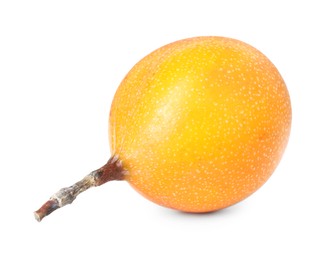 Photo of Whole ripe yellow passion fruit isolated on white