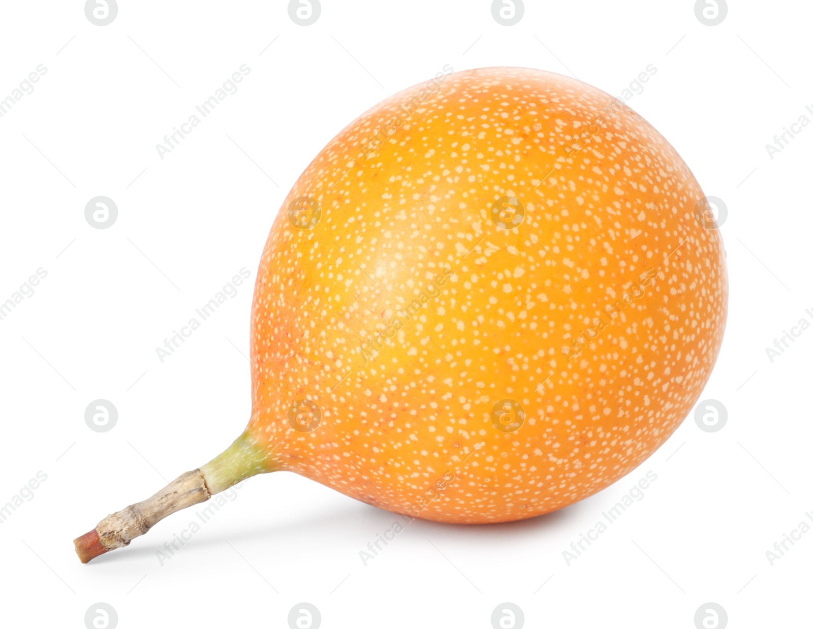 Whole ripe yellow passion fruit isolated on white Photo of Whole ripe yellow passion fruit isolated on white