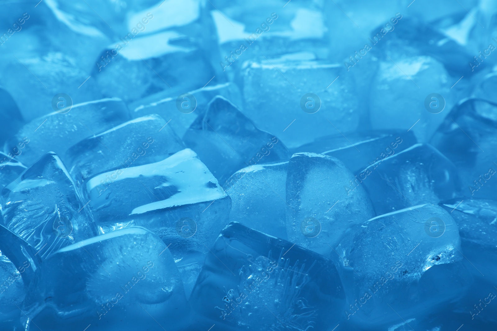 Cubes of clear ice as background, closeup Photo of Cubes of clear ice as background, closeup