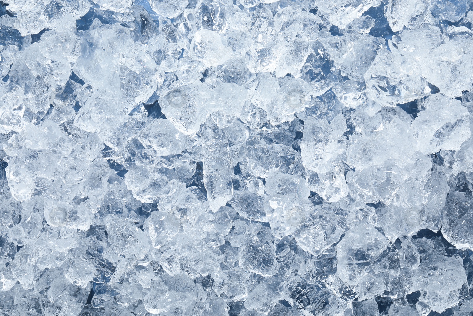 Cubes of clear ice as background, closeup Photo of Cubes of clear ice as background, closeup