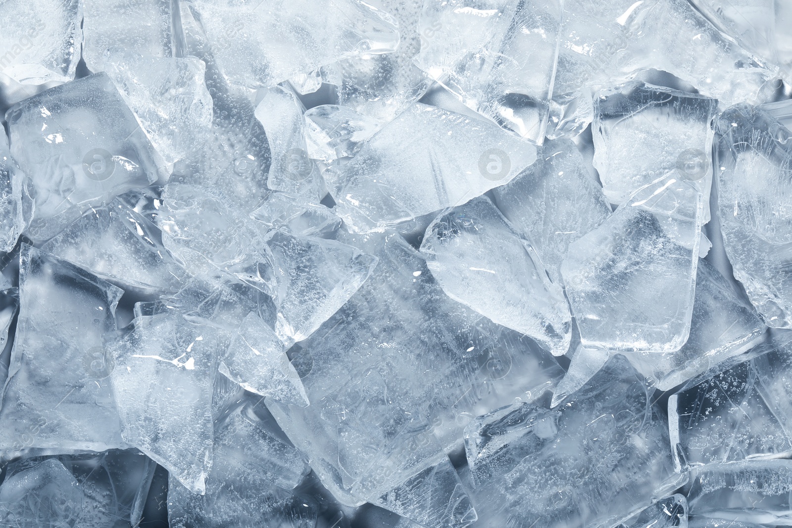 Cubes of clear ice as background, closeup Photo of Cubes of clear ice as background, closeup