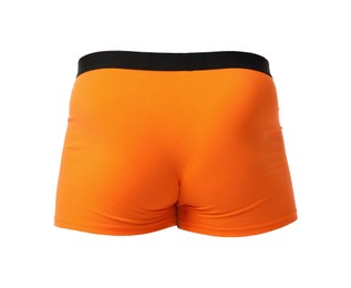 Image of Comfortable orange menʼs underwear isolated on white