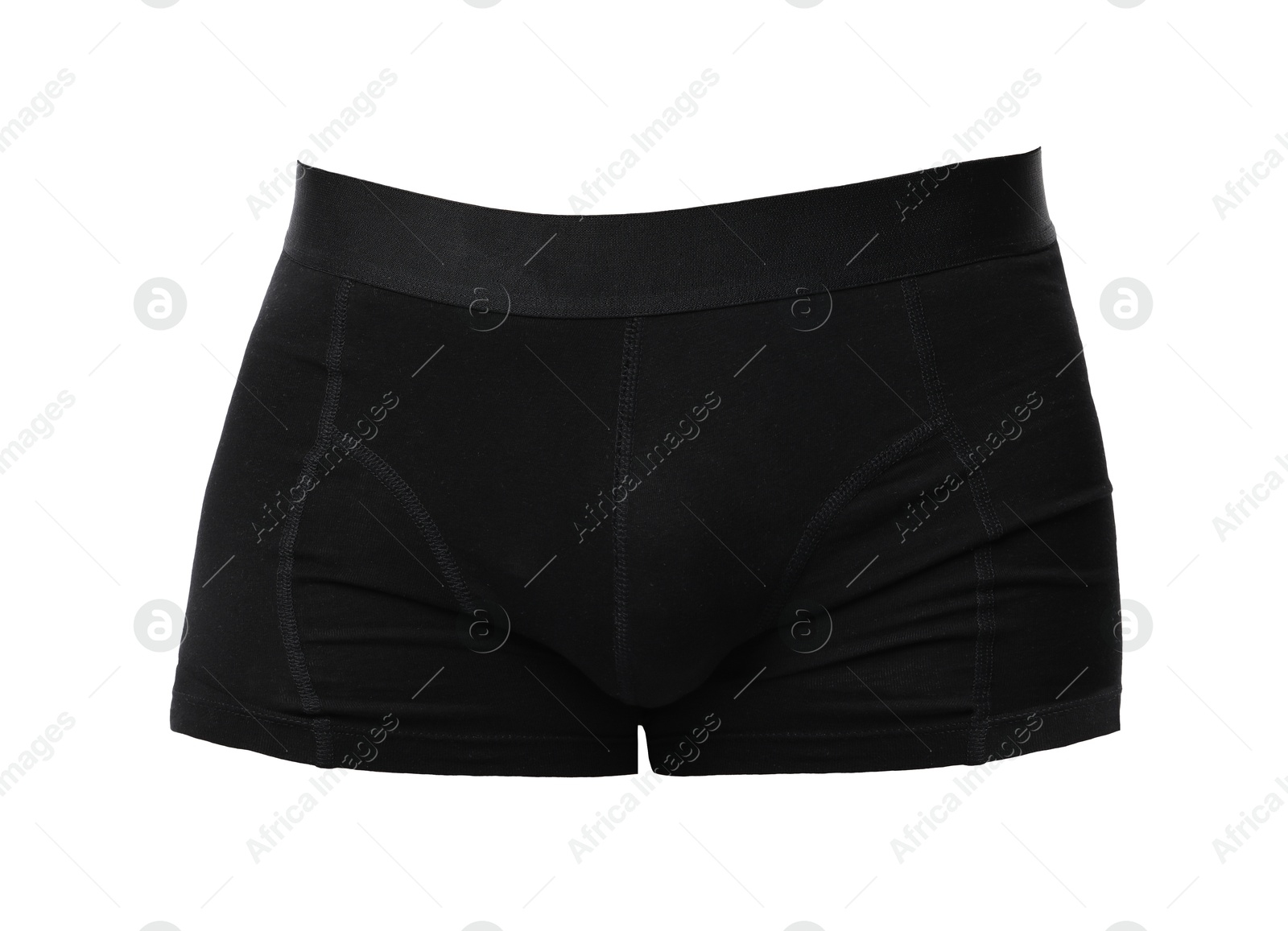 Comfortable black menʼs underwear isolated on white Image of Comfortable black menʼs underwear isolated on white