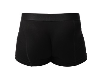 Image of Comfortable black menʼs underwear isolated on white