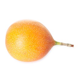 Photo of Whole ripe yellow passion fruit isolated on white