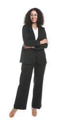 Photo of Full-length portrait of professional psychologist on white background