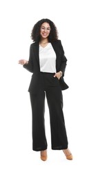 Photo of Full-length portrait of professional psychologist on white background