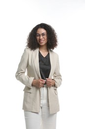 Photo of Portrait of professional psychologist on white background