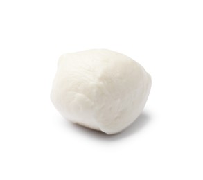 Photo of One tasty mozzarella cheese ball isolated on white