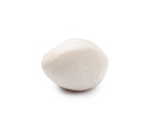 Photo of One tasty mozzarella cheese ball isolated on white