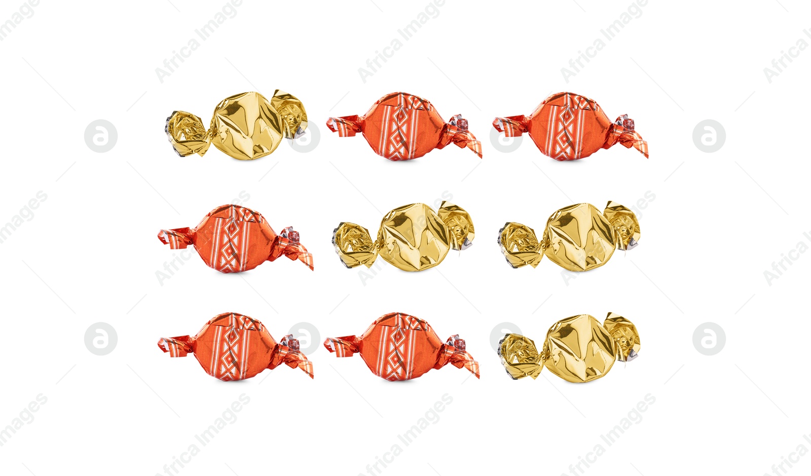 Tic-tac-toe game made of different candies on white background Image of Tic-tac-toe game made of different candies on white background