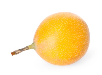 Photo of Whole ripe yellow passion fruit isolated on white