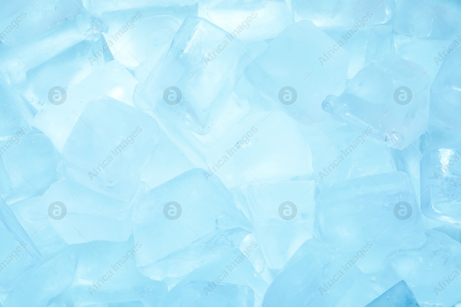 Cubes of clear ice as background, closeup Photo of Cubes of clear ice as background, closeup