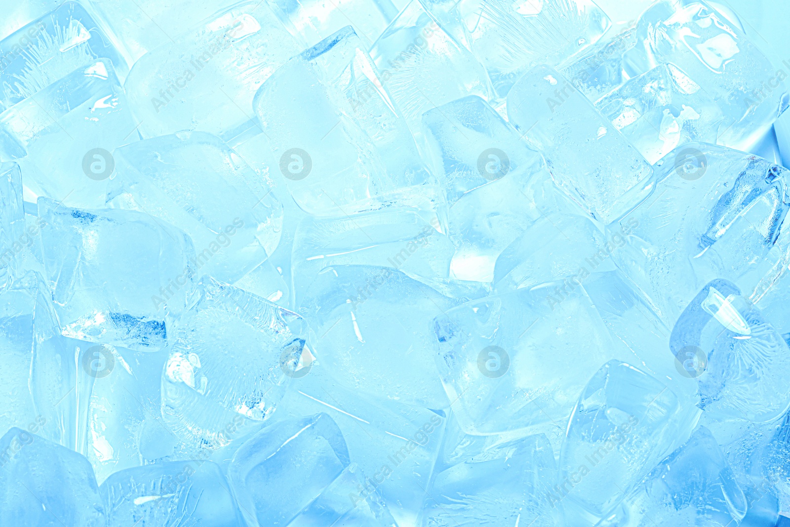 Cubes of clear ice as background, closeup Photo of Cubes of clear ice as background, closeup