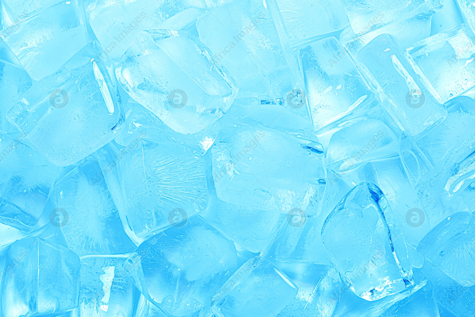 Cubes of clear ice as background, closeup Photo of Cubes of clear ice as background, closeup