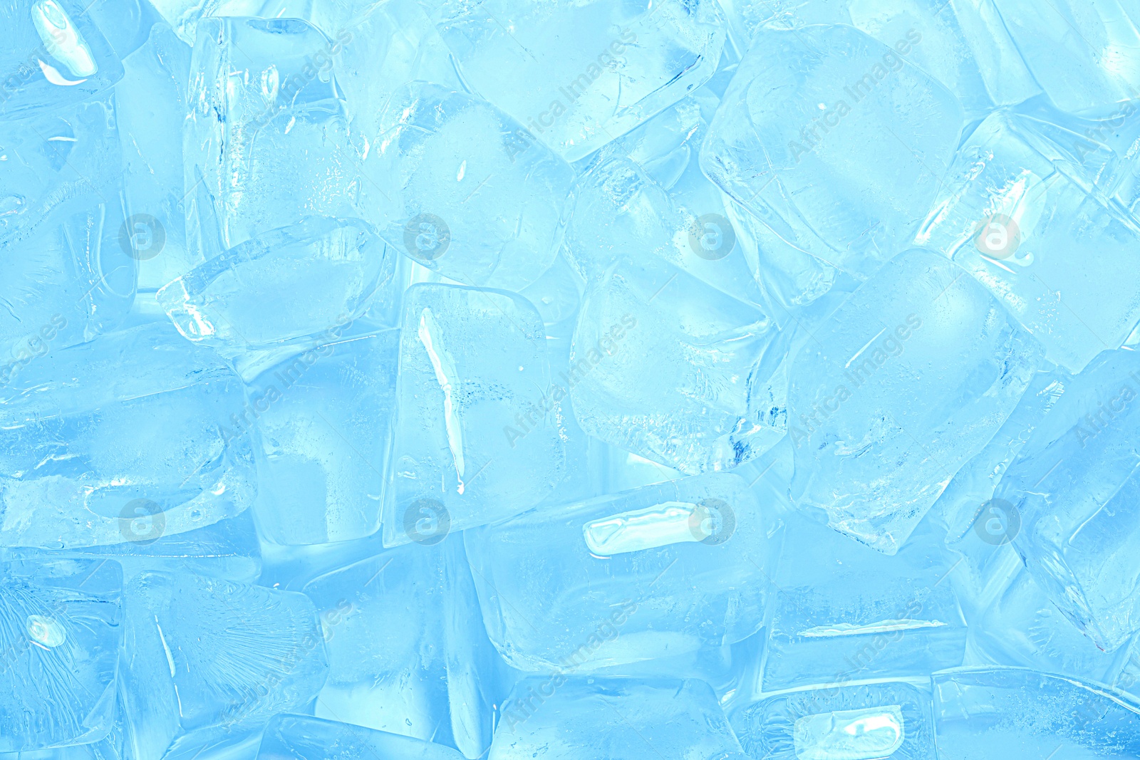 Cubes of clear ice as background, closeup Photo of Cubes of clear ice as background, closeup