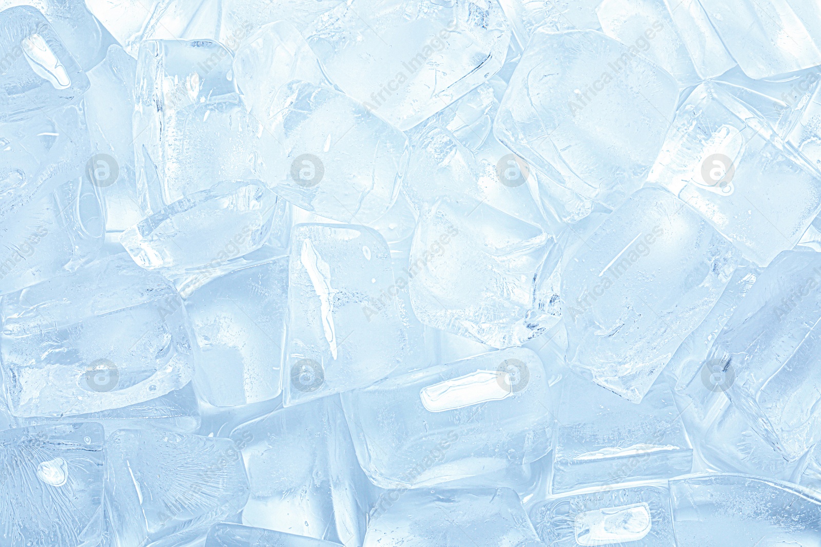 Cubes of clear ice as background, closeup Photo of Cubes of clear ice as background, closeup