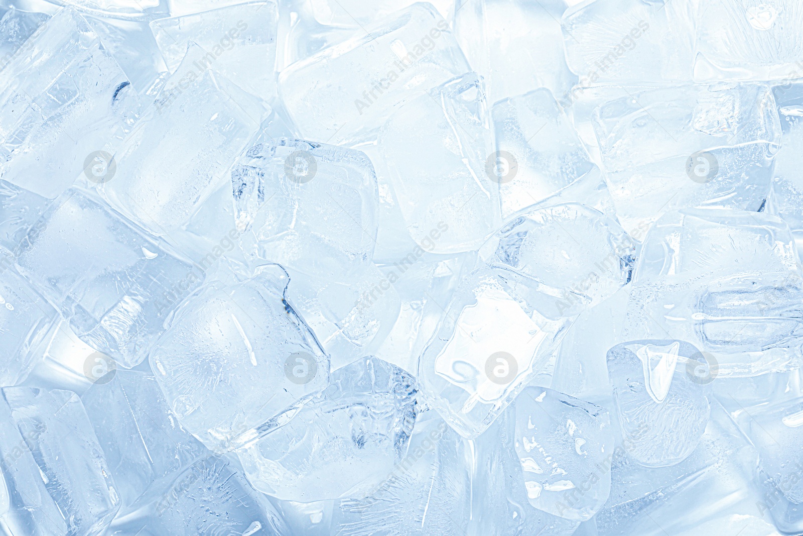 Cubes of clear ice as background, closeup Photo of Cubes of clear ice as background, closeup