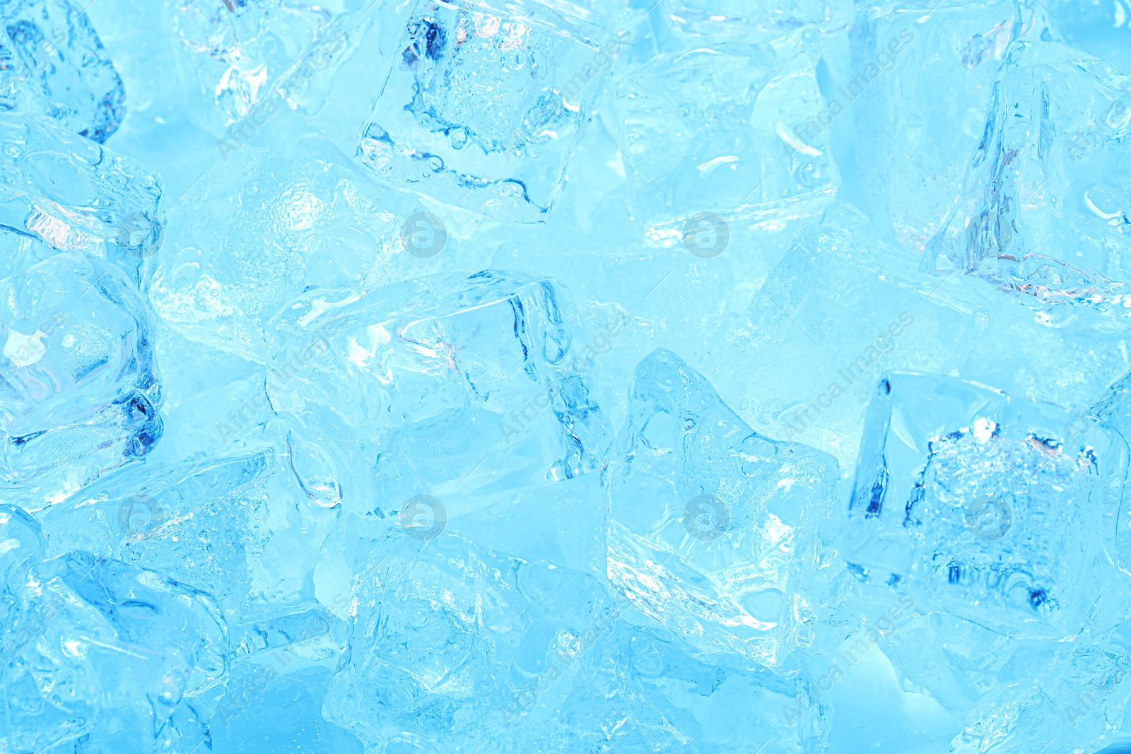 Cubes of clear ice as background, closeup Photo of Cubes of clear ice as background, closeup