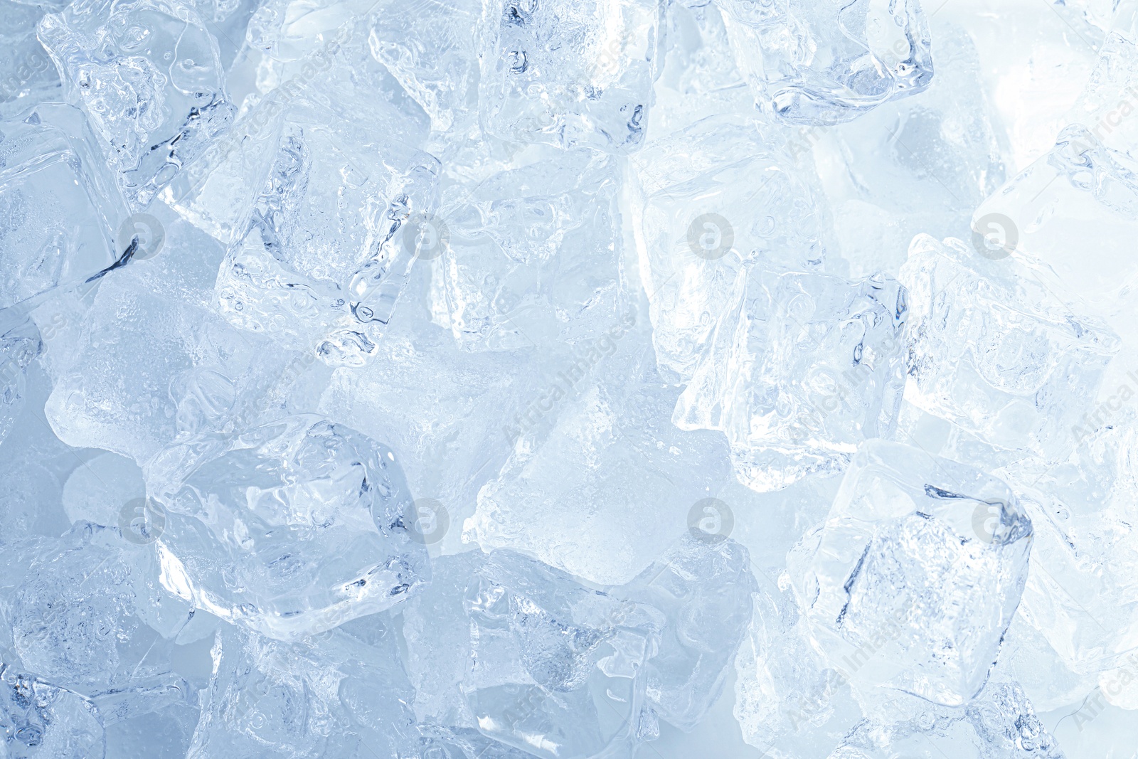 Cubes of clear ice as background, closeup Photo of Cubes of clear ice as background, closeup