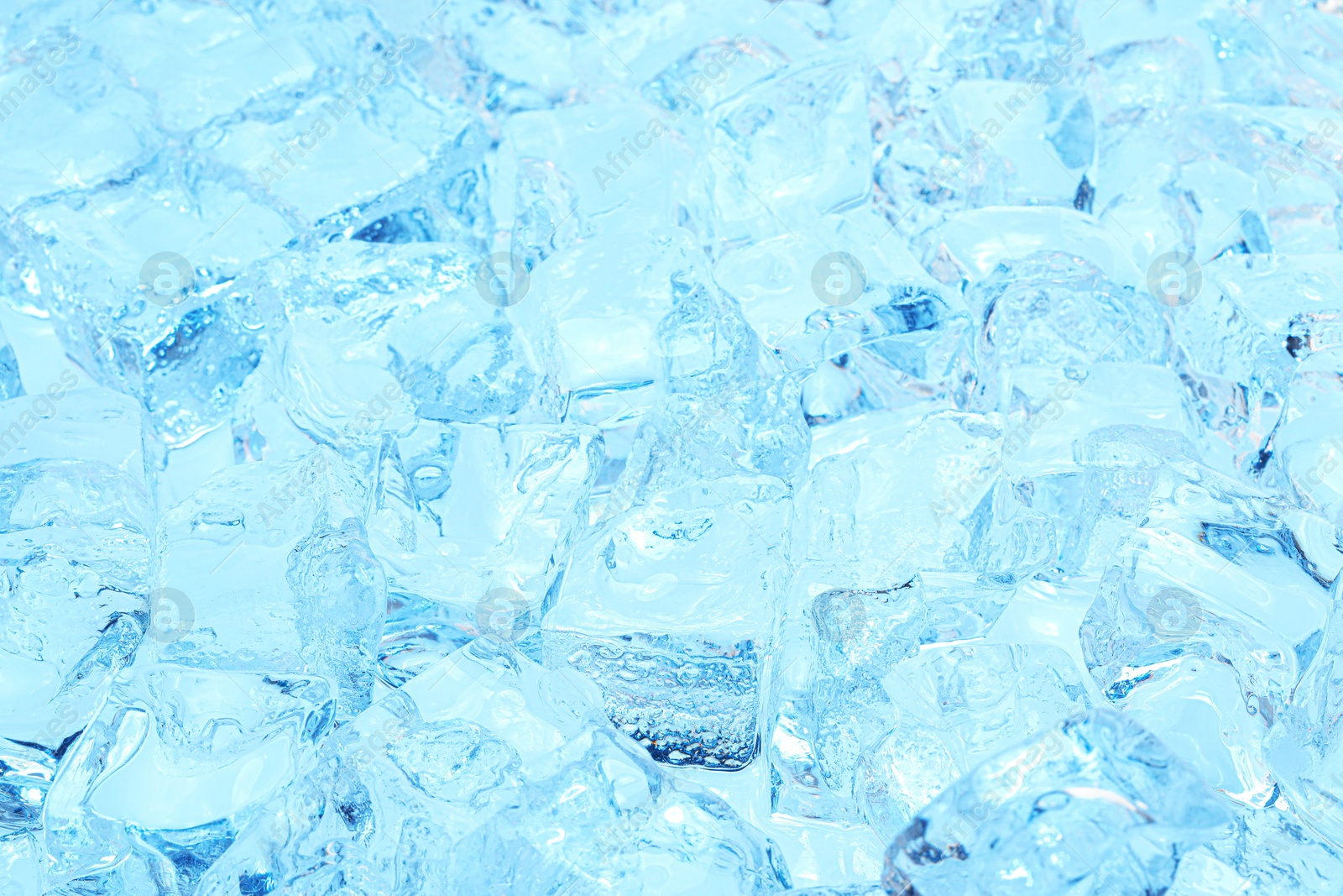 Cubes of clear ice as background, closeup Photo of Cubes of clear ice as background, closeup