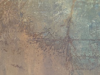 Photo of Texture of metal surface as background, closeup