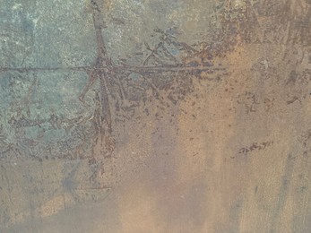 Photo of Texture of metal surface as background, closeup
