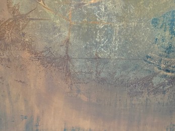 Photo of Texture of metal surface as background, closeup