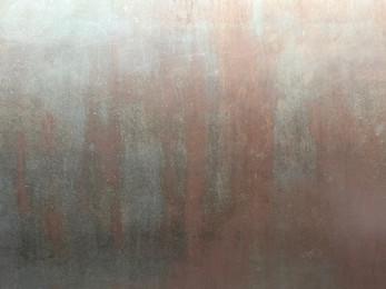 Photo of Texture of metal surface as background, closeup