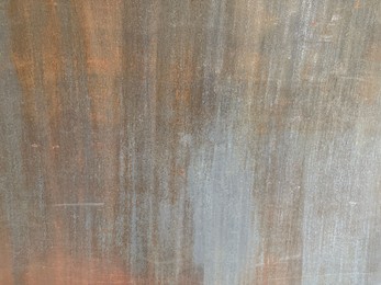 Photo of Texture of metal surface as background, closeup