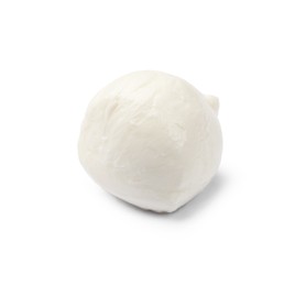 Photo of One tasty mozzarella cheese ball isolated on white