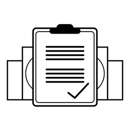 Illustration of Recruitment, employee search. Candidate's resume on white background, illustration