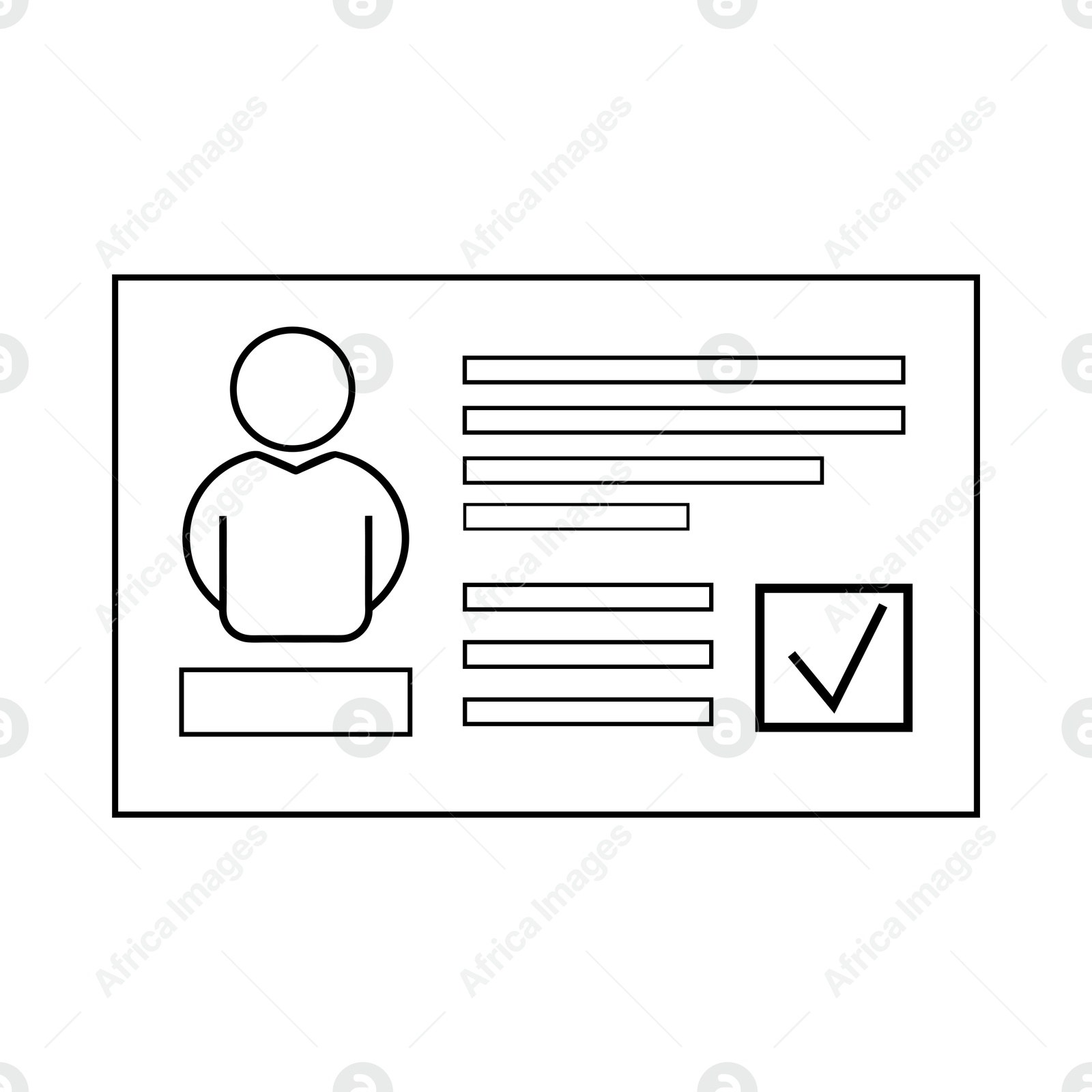 Recruitment, employee search. Candidate's resume on white background, illustration Illustration of Recruitment, employee search. Candidate's resume on white background, illustration