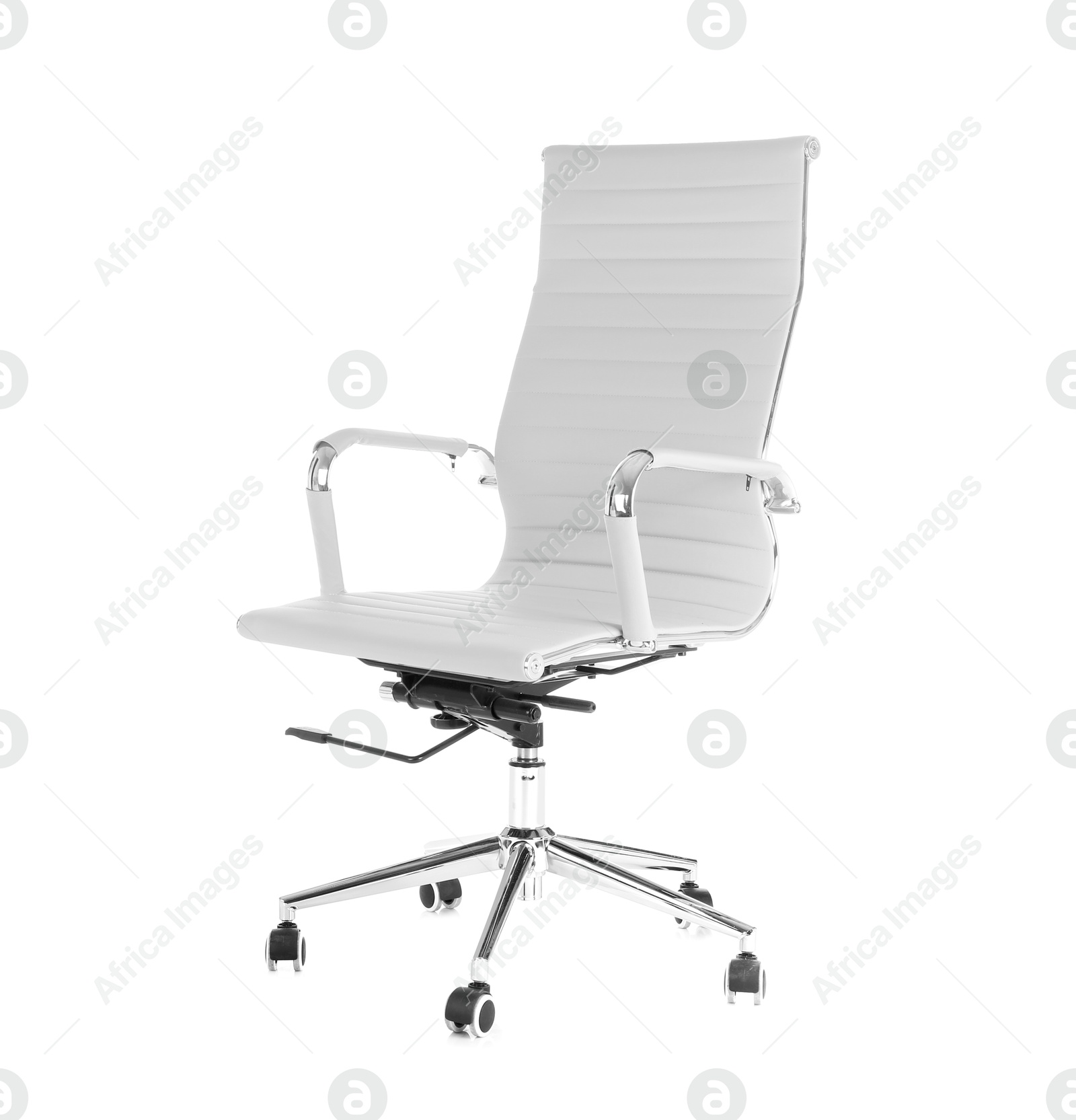 Comfortable white chair on white background. Interior element Image of Comfortable white chair on white background. Interior element