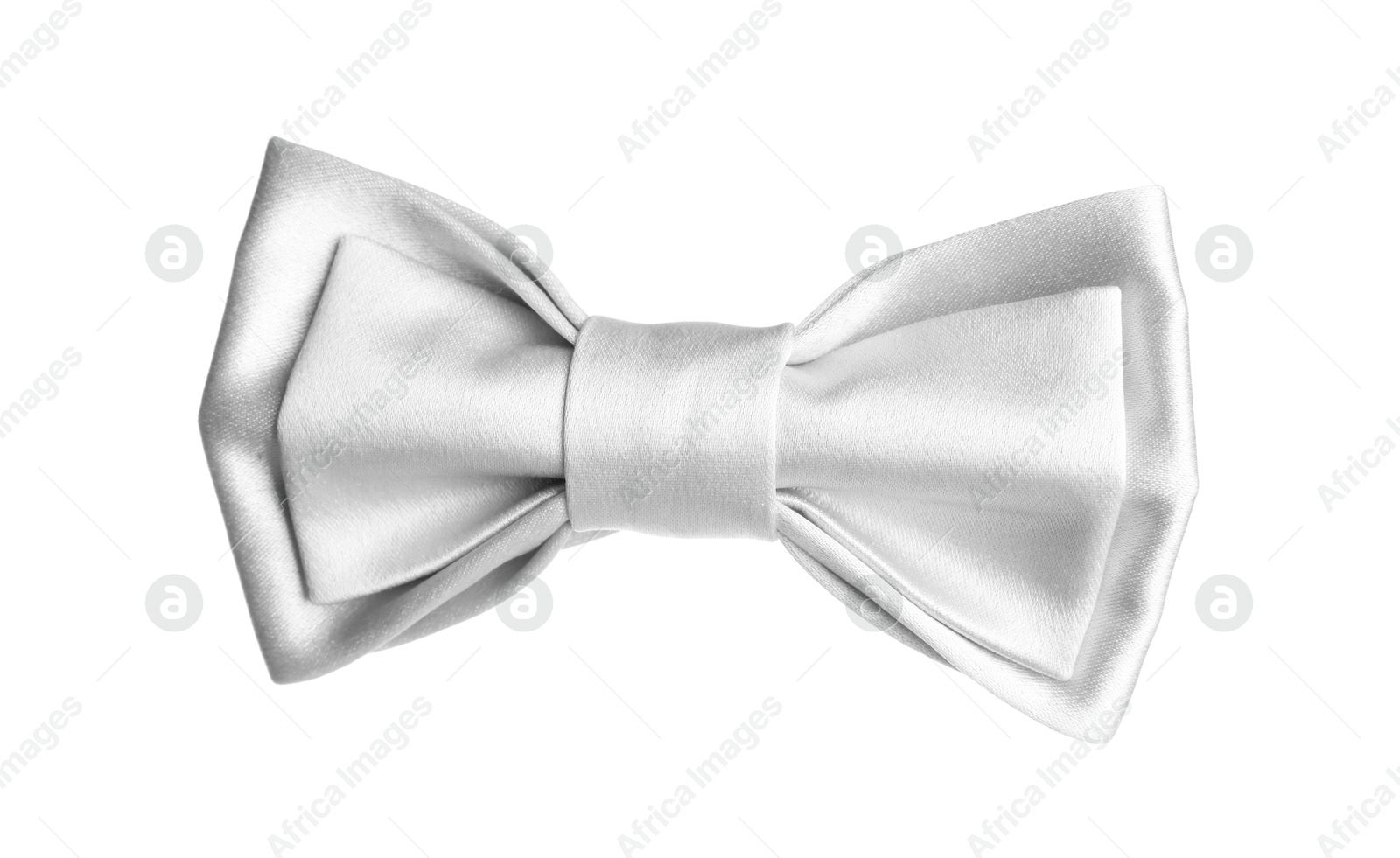 Stylish white bow tie on white background Image of Stylish white bow tie on white background