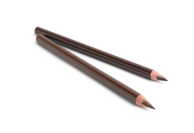 Photo of Two different eyebrow pencils isolated on white
