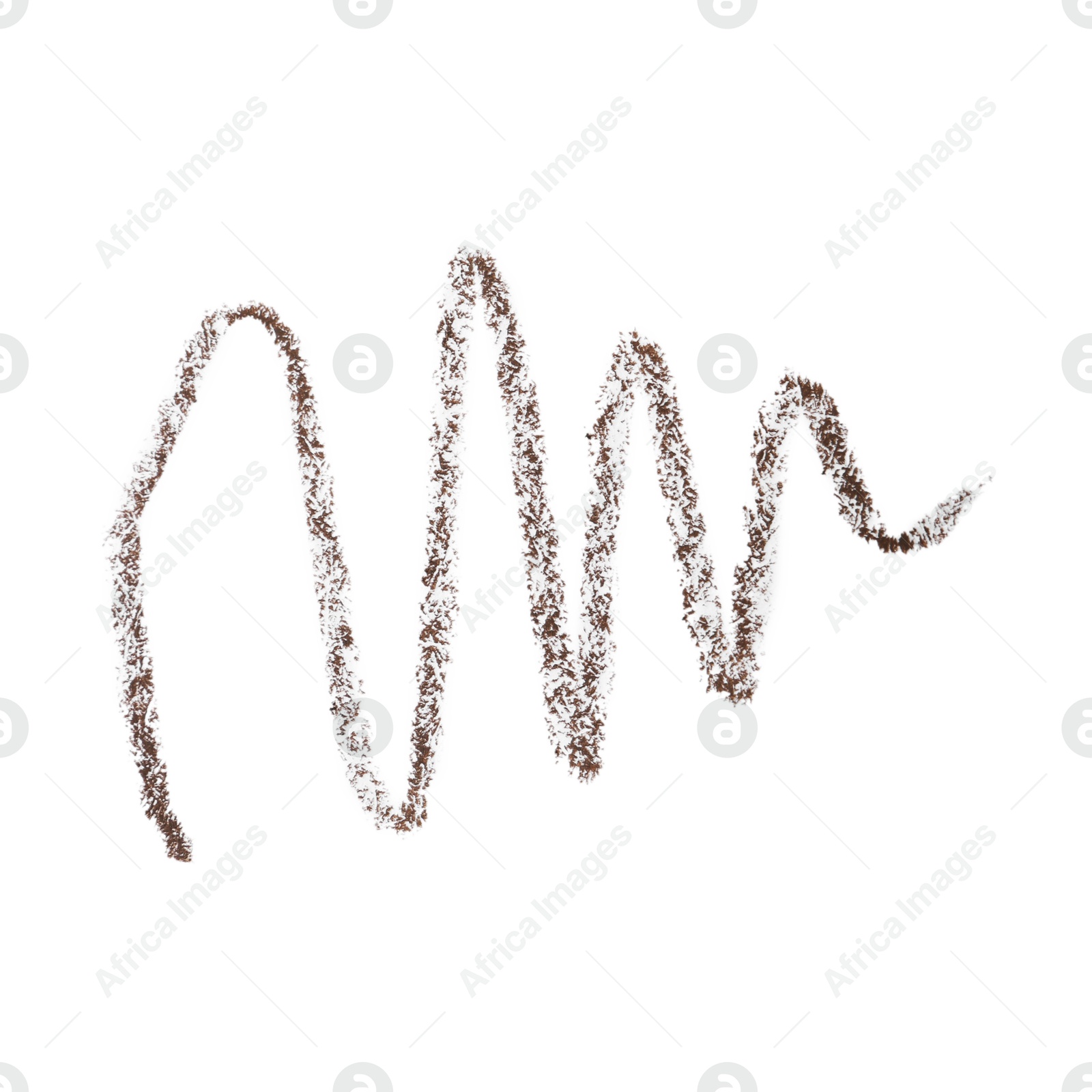Beautiful eyebrow pencil strokes isolated on white, top view Photo of Beautiful eyebrow pencil strokes isolated on white, top view