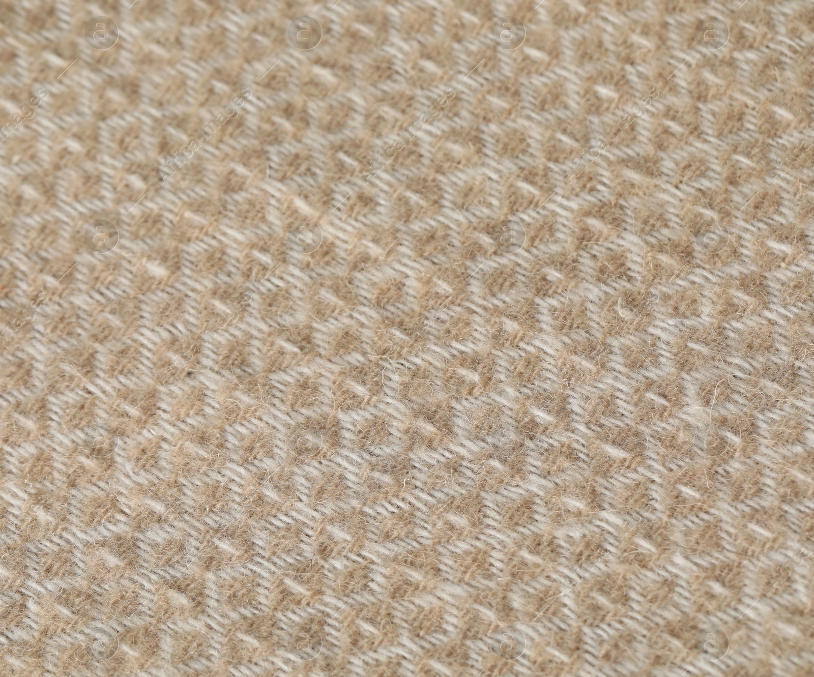 Texture of beige wool fabric as background, top view Photo of Texture of beige wool fabric as background, top view