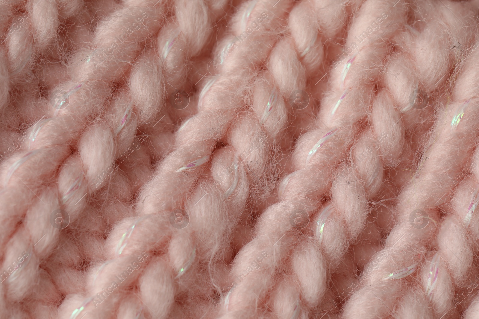 Texture of pink wool fabric as background, top view Photo of Texture of pink wool fabric as background, top view