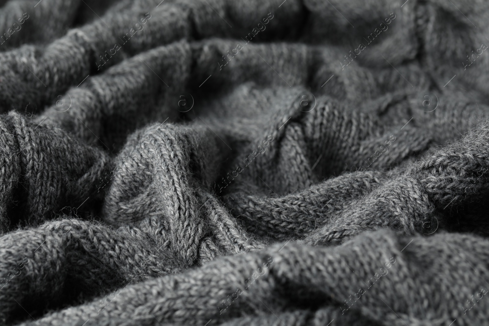 Texture of grey wool fabric as background, closeup Photo of Texture of grey wool fabric as background, closeup