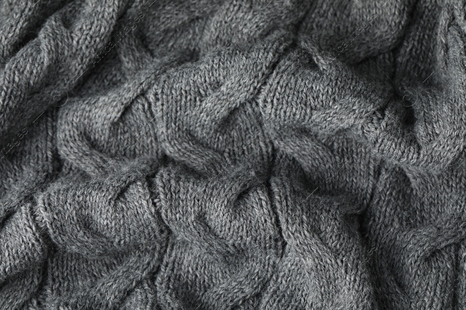 Texture of grey wool fabric as background, closeup Photo of Texture of grey wool fabric as background, closeup