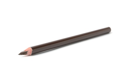 Photo of One brown eyebrow pencil isolated on white