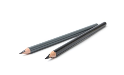 Photo of Two different eyebrow pencils isolated on white