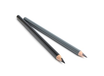 Photo of Two different eyebrow pencils isolated on white