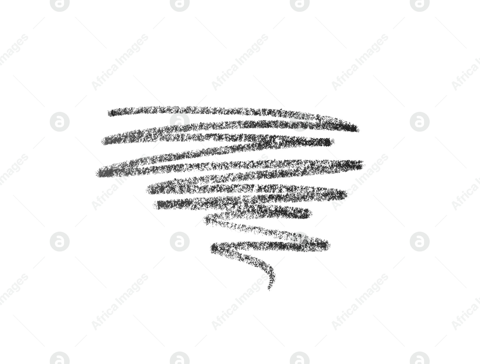 Beautiful eyebrow pencil strokes isolated on white, top view Photo of Beautiful eyebrow pencil strokes isolated on white, top view