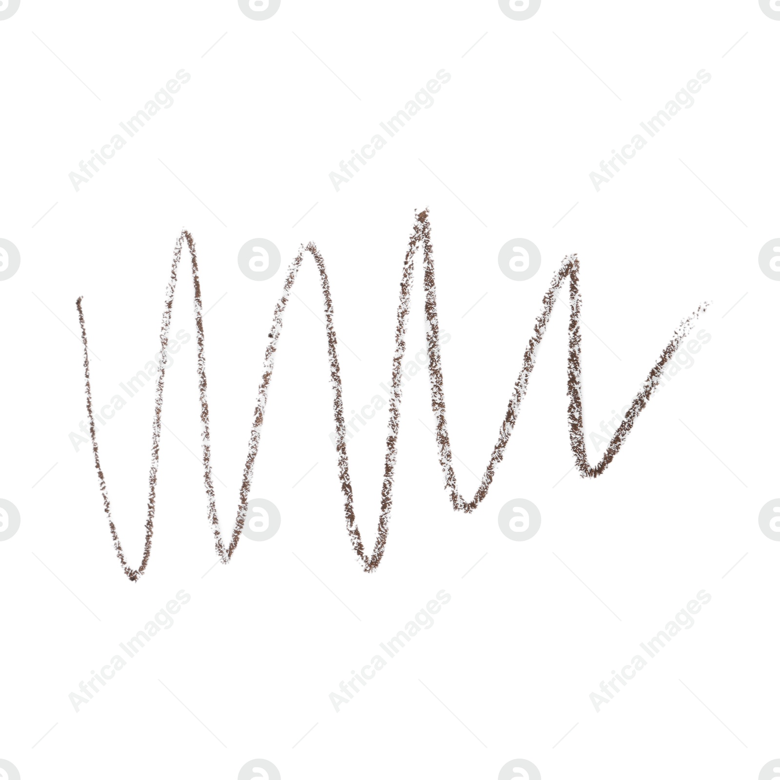 Beautiful eyebrow pencil strokes isolated on white, top view Photo of Beautiful eyebrow pencil strokes isolated on white, top view