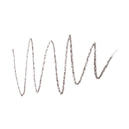 Photo of Beautiful eyebrow pencil strokes isolated on white, top view