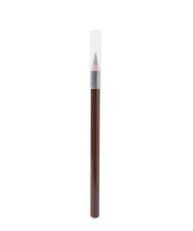 Photo of One brown eyebrow pencil isolated on white