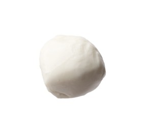Photo of One mozzarella cheese ball isolated on white