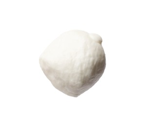 Photo of One mozzarella cheese ball isolated on white